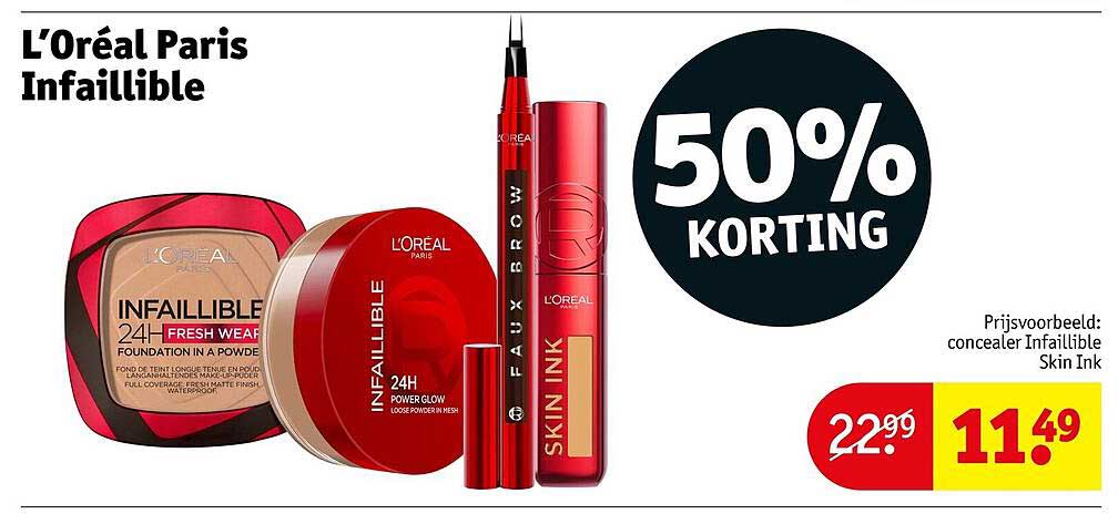 L'Oréal Paris Infaillible 50% KORTING