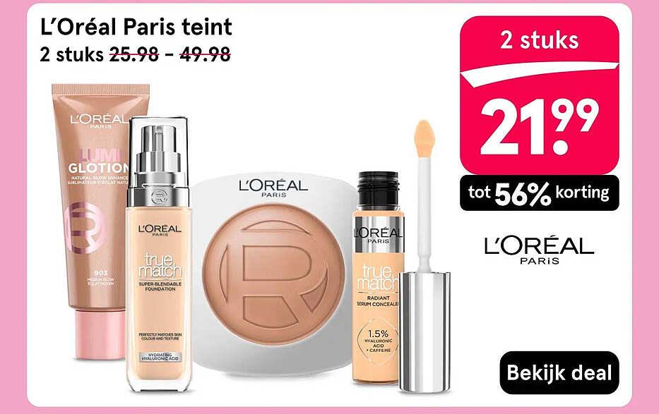 L’Oréal Paris teint 2 stuks