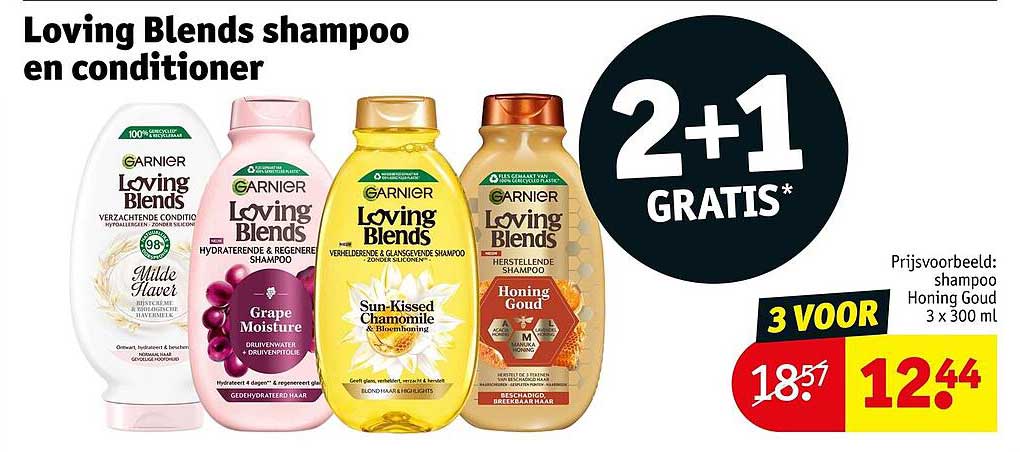 Loving Blends shampoo en conditioner 2+1 GRATIS*