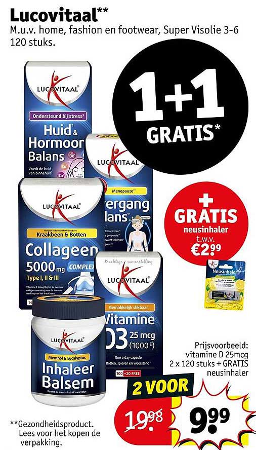 Lucovitaal 2 VOOR 9.99 1+1 GRATIS*