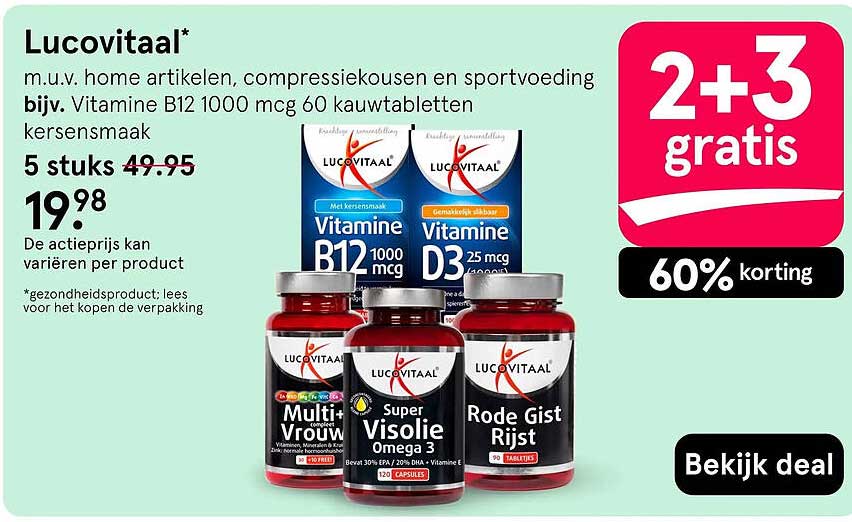 Lucovitaal* 2+3 gratis