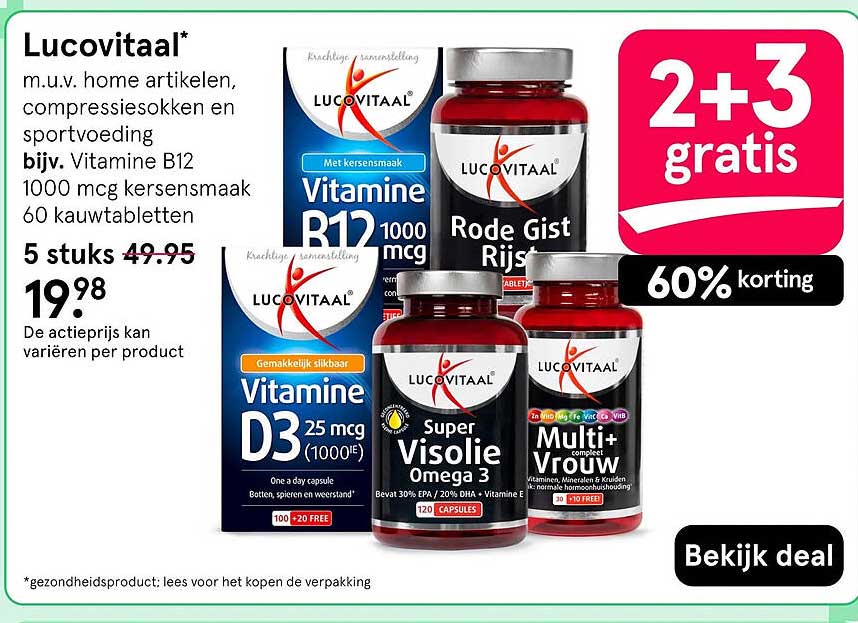 Lucovitaal* 2+3 gratis
