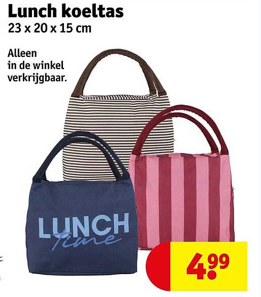 Lunch koeltas 23 x 20 x 15 cm