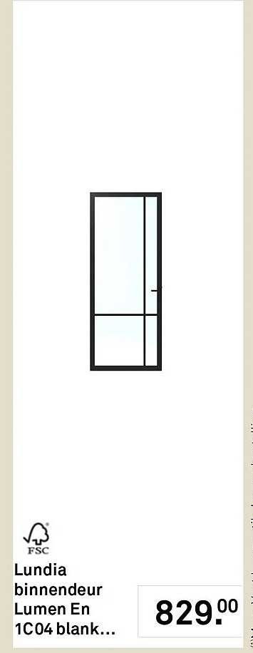 Lundia binnendeur Lumen En 1C04 blank...