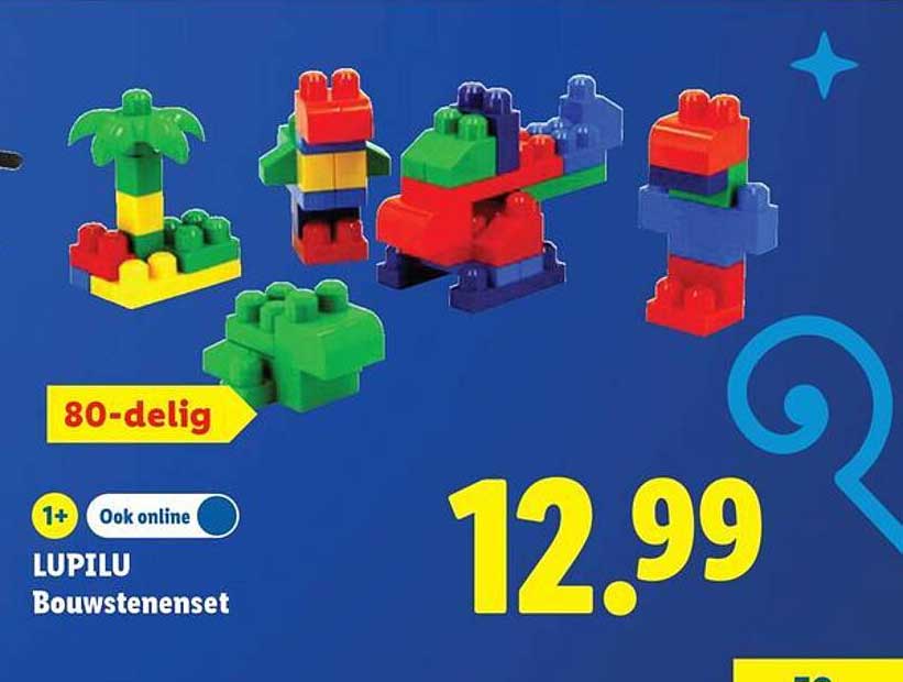 LUPILU Bouwstennenset 80-delig