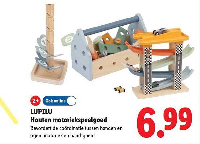 LUPILU Houten motoriek speelgoed