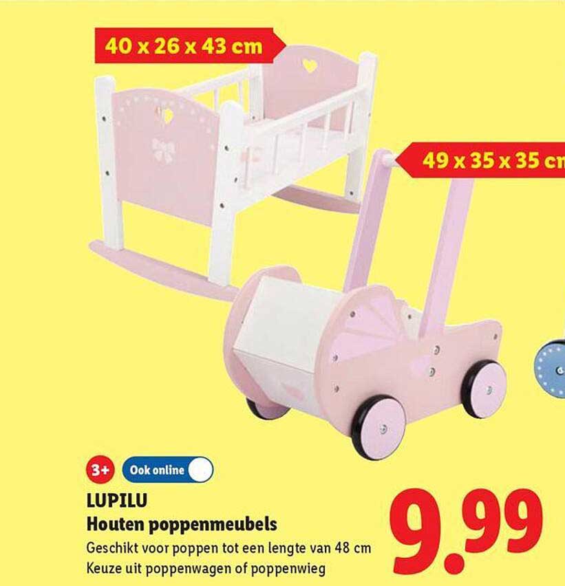 LUPILU Houten poppenmeubels