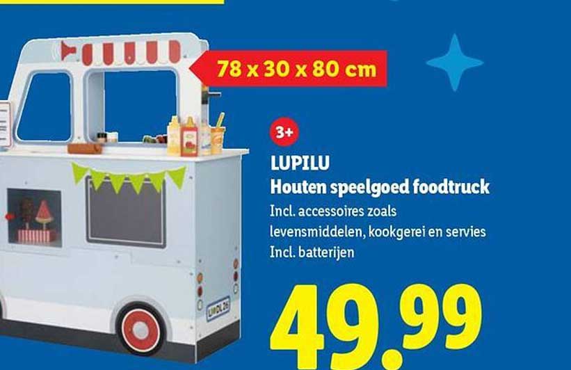 LUPILU Houten speelgoed foodtruck
