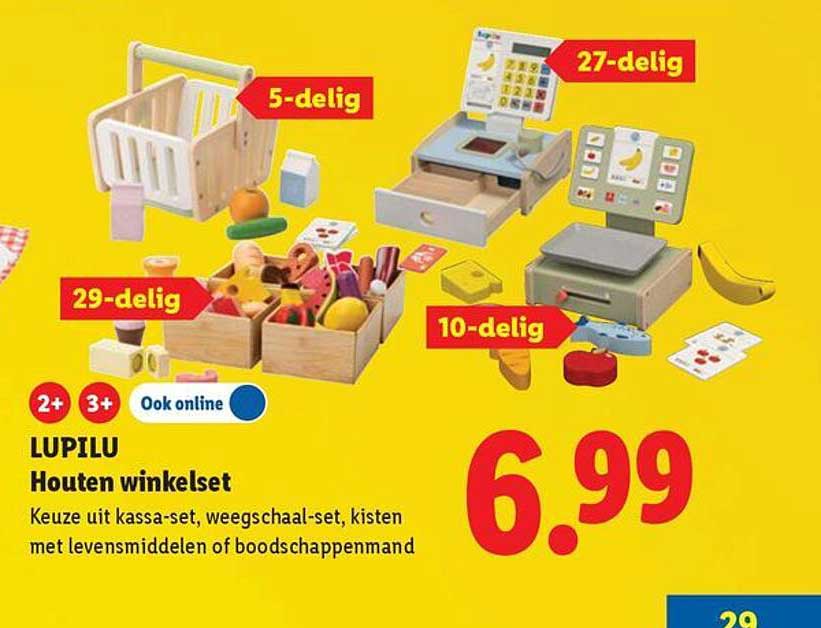 LUPILU Houten winkelset