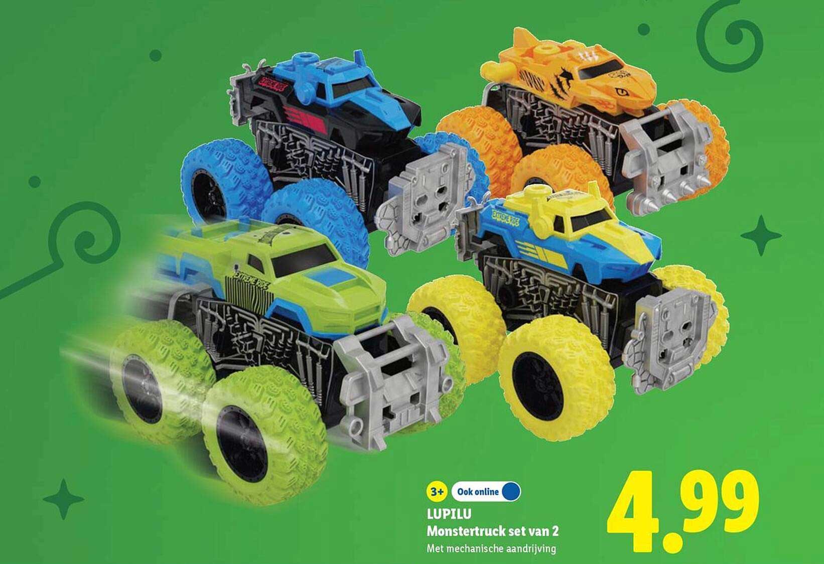 LUPILU Monstertruck set van 2