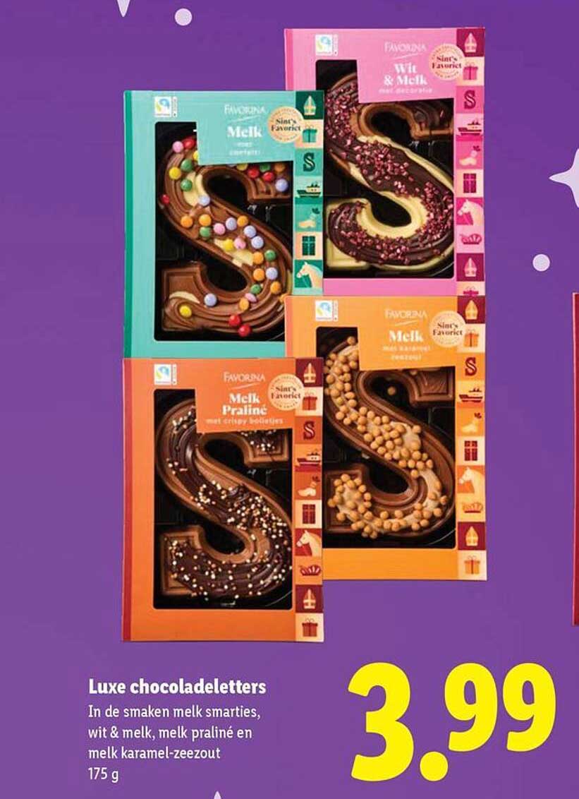 Luxe chocoladeletters