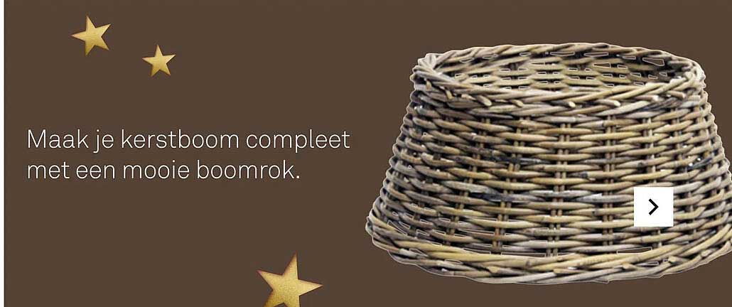 Maak je kerstboom compleet met een mooie boomrok.