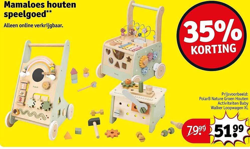 Mamaloes houten speelgoed** 35% KORTING