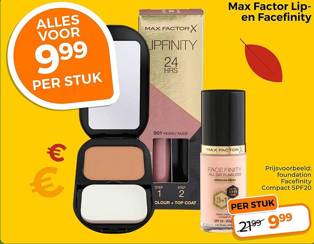 Max Factor Lip- en Facefinity