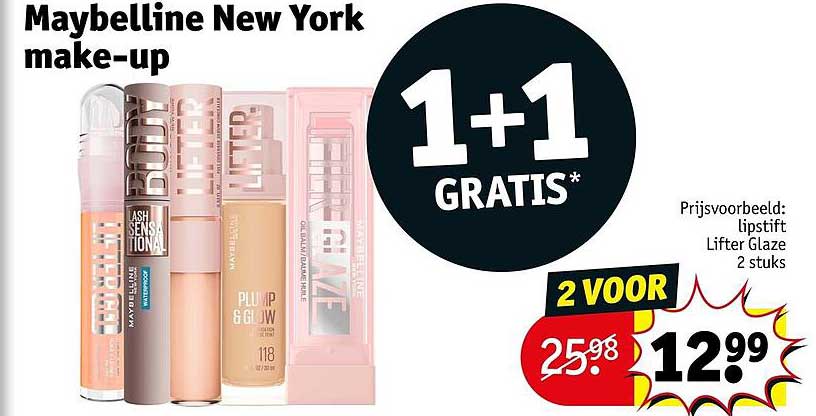 Maybelline New York make-up 1+1 gratis