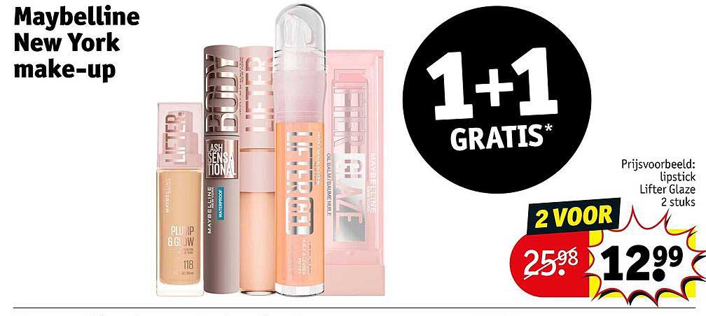 Maybelline New York make-up 1+1 GRATIS*