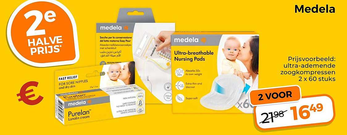 Medela 2e halve prijs