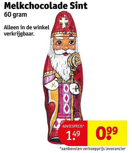 Melkchocolade Sint 60 gram