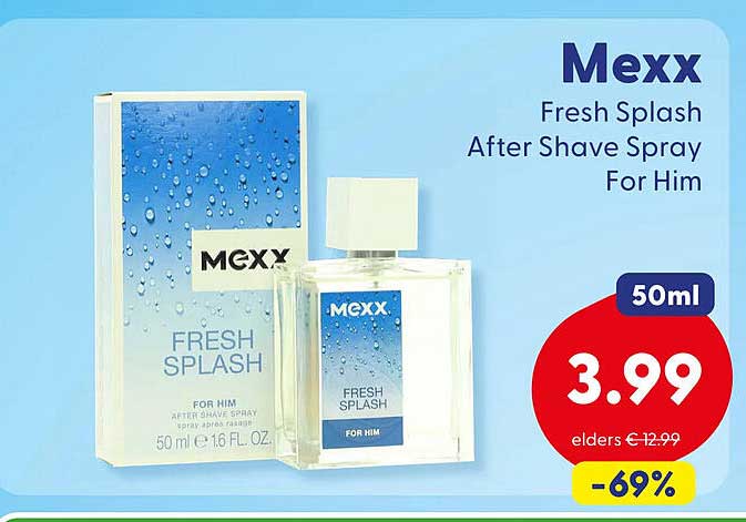 Mexx Fresh Splash After Shave Spray For Him 50ml