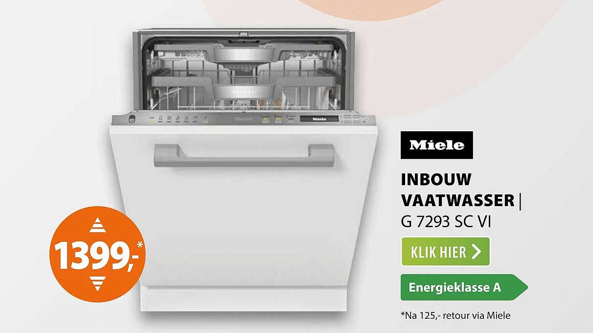 Miele inbouw vaatwasser G 7293 SC VI