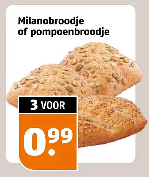 Milanobroodje of pompoenbroodje