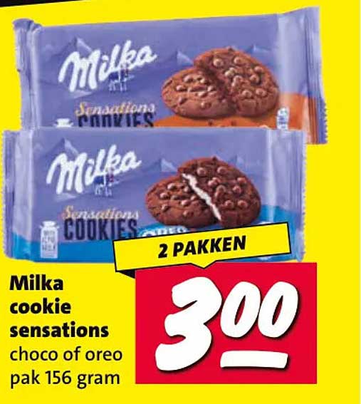 Milka cookie sensations choco of oreo pak 156 gram 2 pakken