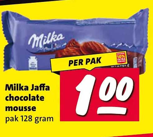 Milka Jaffa chocolate mousse pak 128 gram