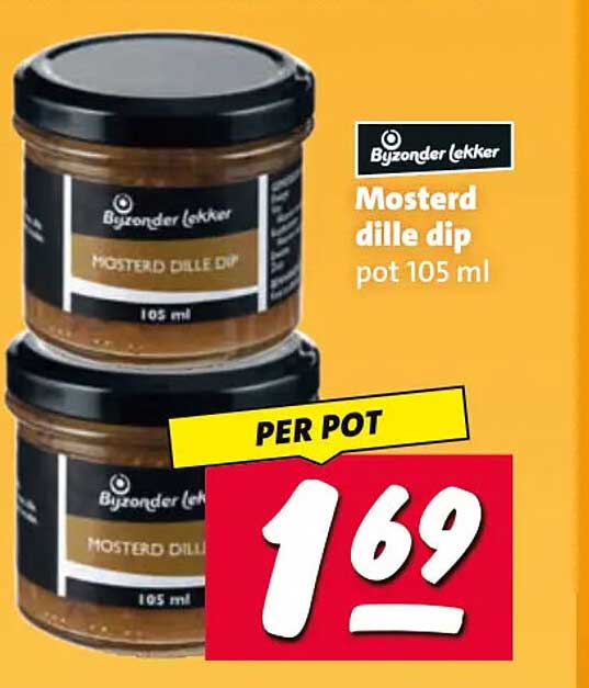 Mosterd dille dip pot 105 ml