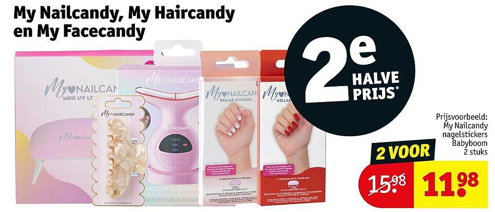 My Nailcandy, My Haircandy en My Facecandy 2e halve prijs