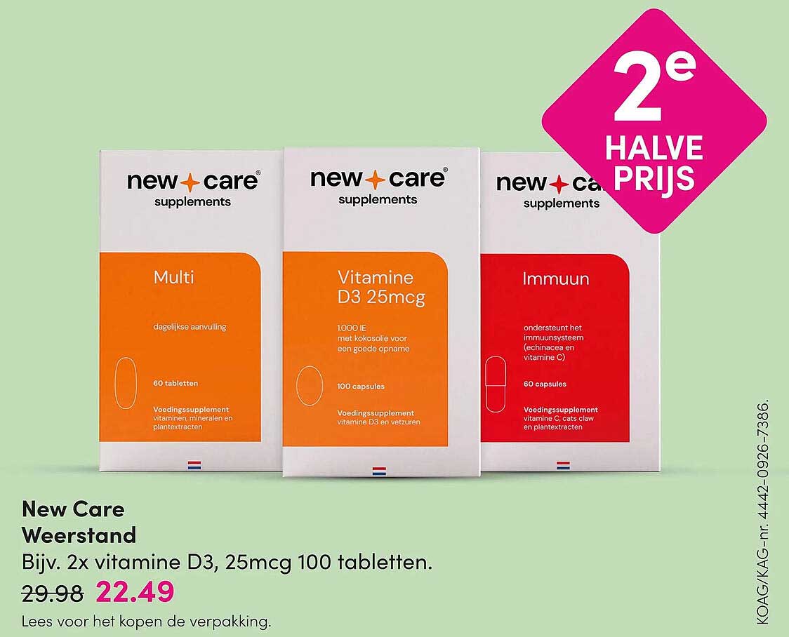New Care Weerstand 2e halve prijs
