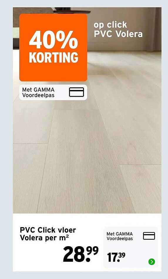 op click PVC Volera 40% KORTING
