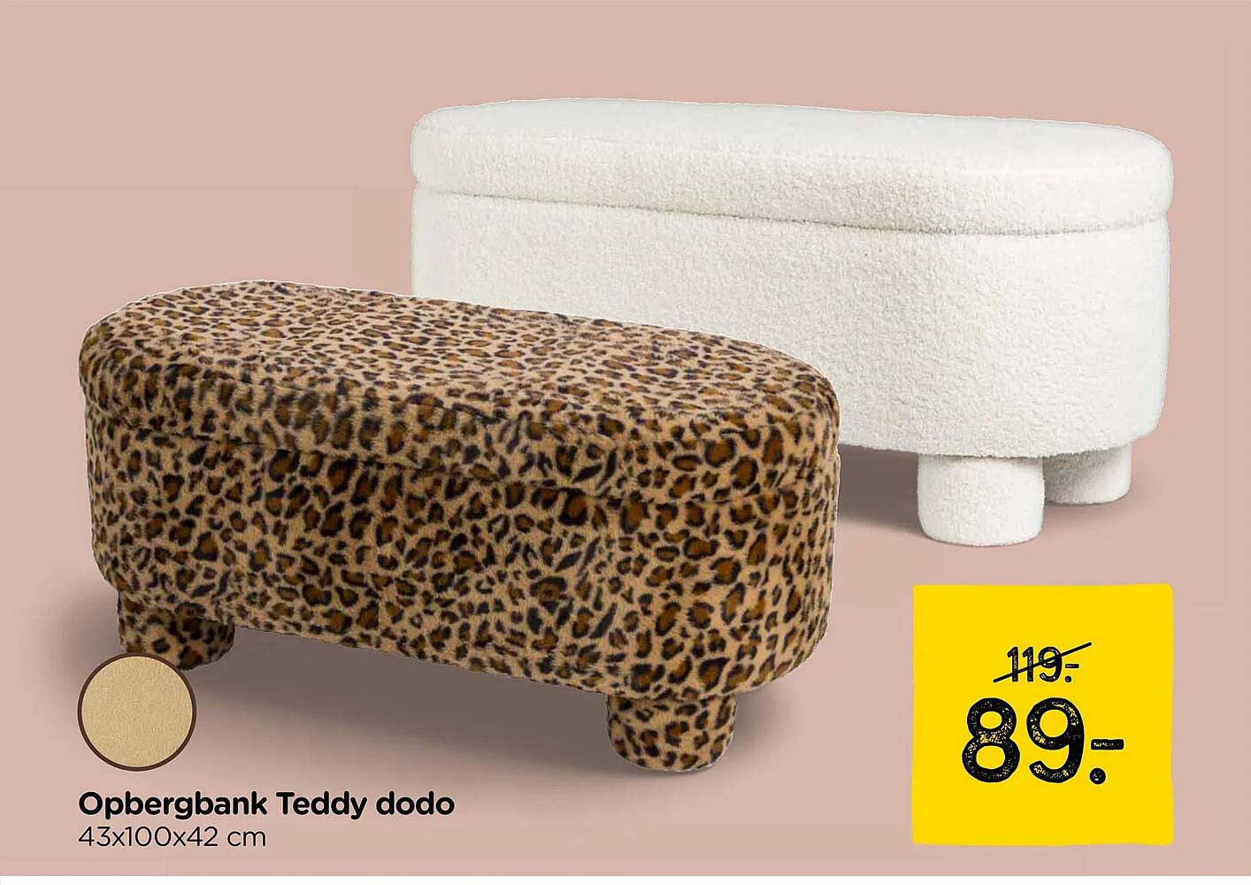 Opbergbank Teddy dodo