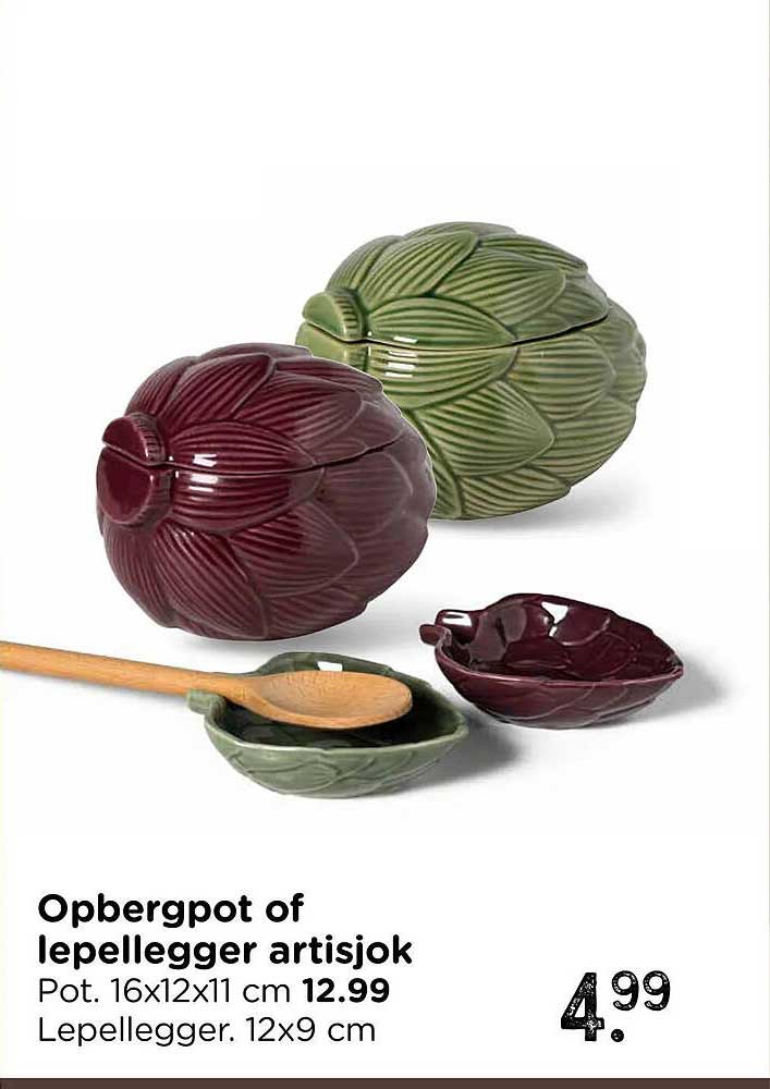 Opbergpot of lepellegger artisjok