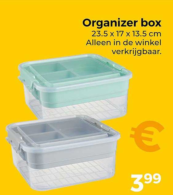 Organizer box 23.5 x 17 x 13.5 cm Alleen in de winkel verkrijgbaar.