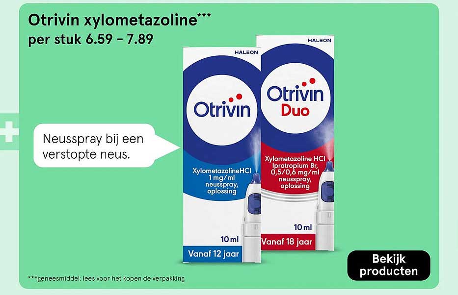Otrivin xylometazoline***