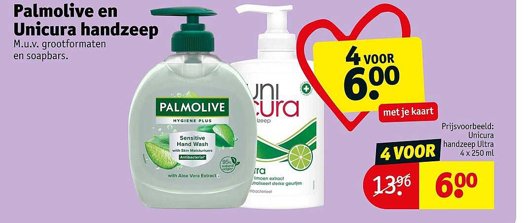 Palmolive en Unicura handzeep