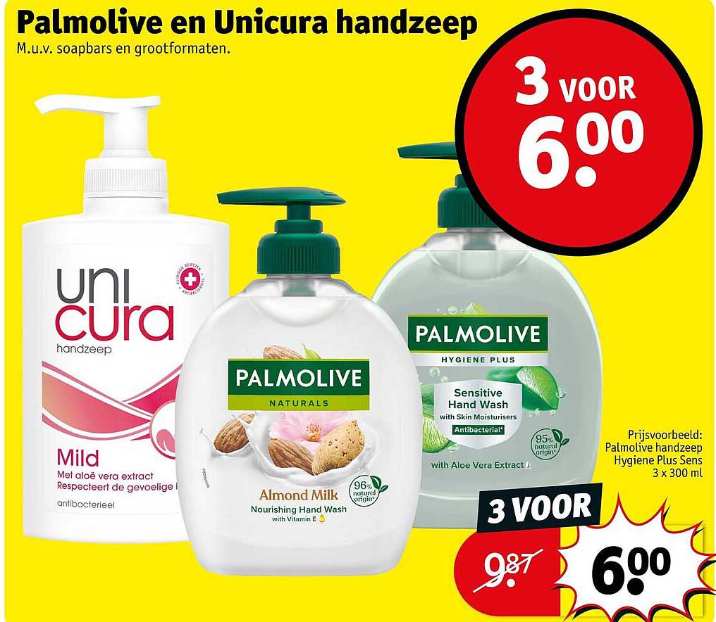 Palmolive en Unicura handzeep
