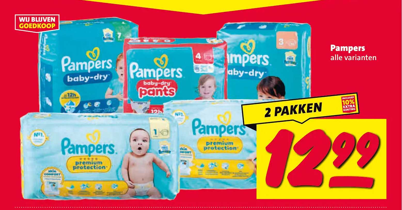 Pampers alle varianten 2 pakken