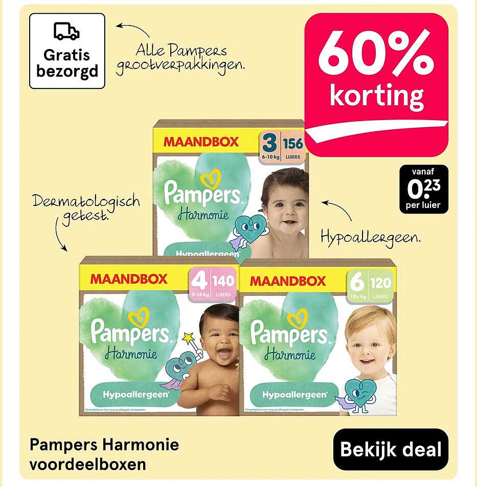 Pampers Harmonie voordeelboxen