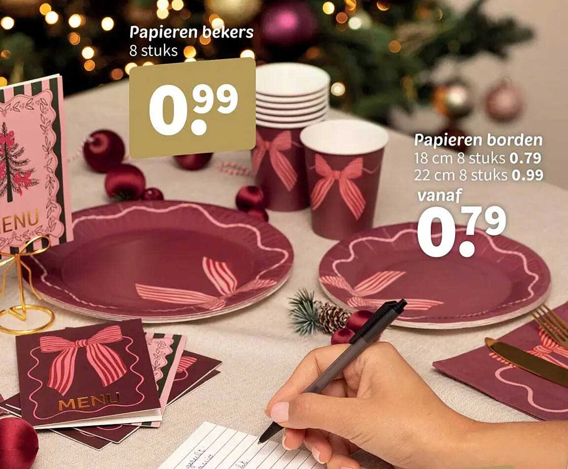 Papieren bekers 8 stuks