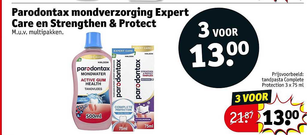 Parodontax mondverzorging Expert Care en Strengthen & Protect