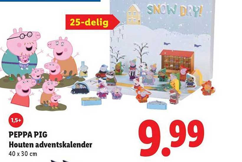 PEPPA PIG Houten adventskalender