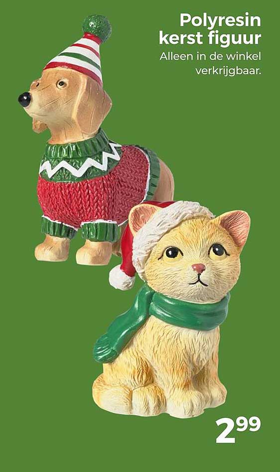 Polyresin kerst figuur