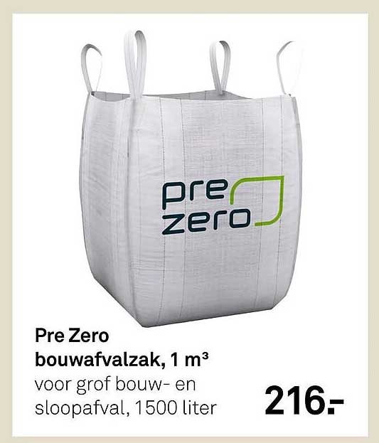 Pre Zero bouwafvalzak, 1 m³