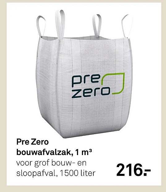 Pre Zero bouwafvalzak, 1 m³