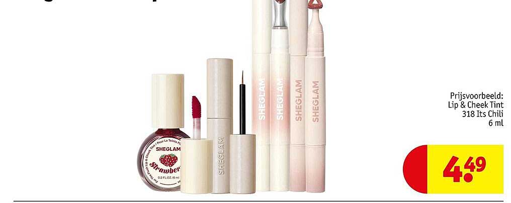 Prijsvoorbeeld: Lip & Cheek Tint 318 Its Chili 6 ml