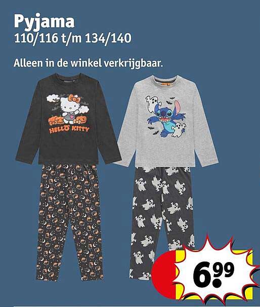 Pyjama 110/116 t/m 134/140