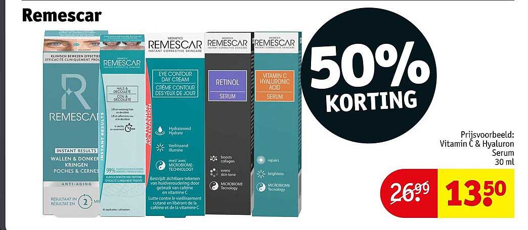 Remescar 50% korting