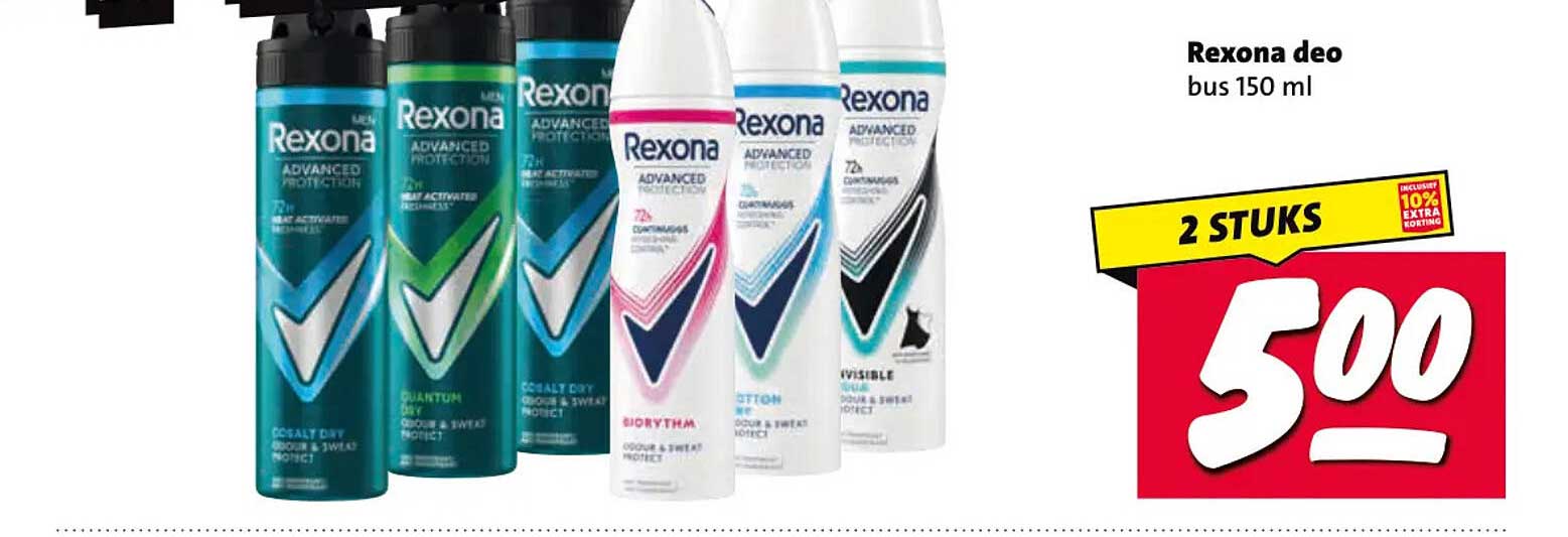 Rexona deo bus 150 ml 2 STUKS
