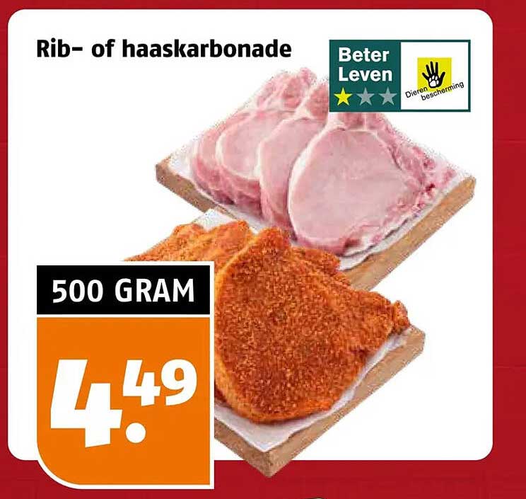 Rib- of haaskarbonade